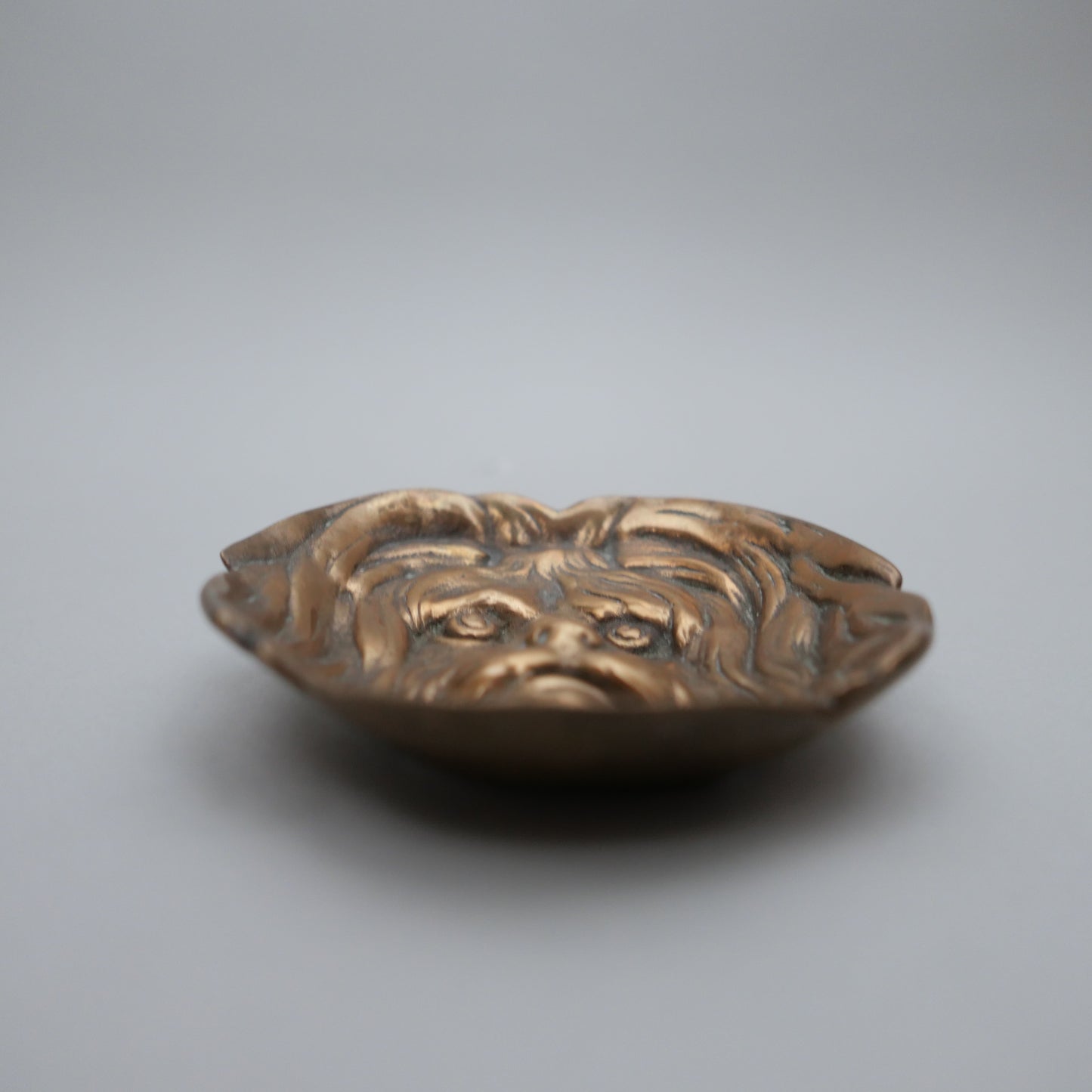 Vintage Brass Dog Trinket
