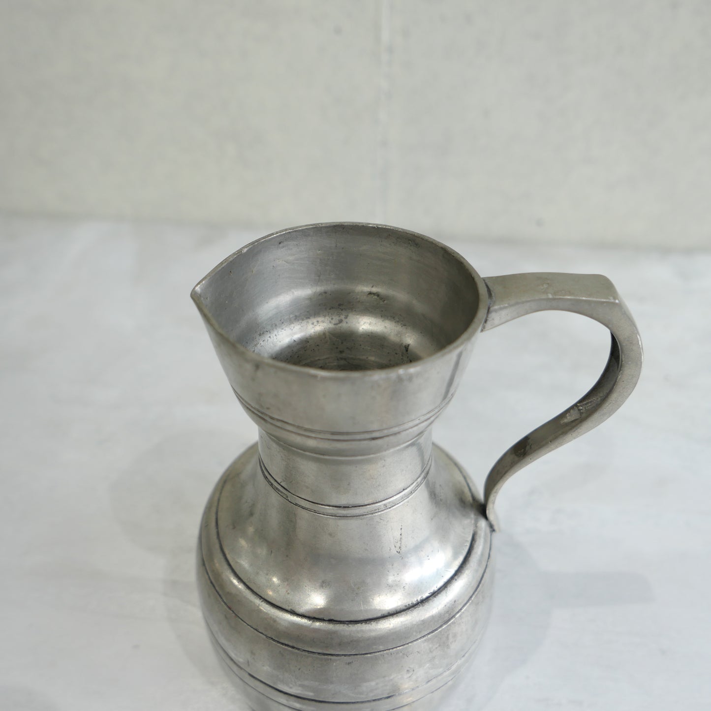 Vintage Pewter Pitcher Vase 1920s