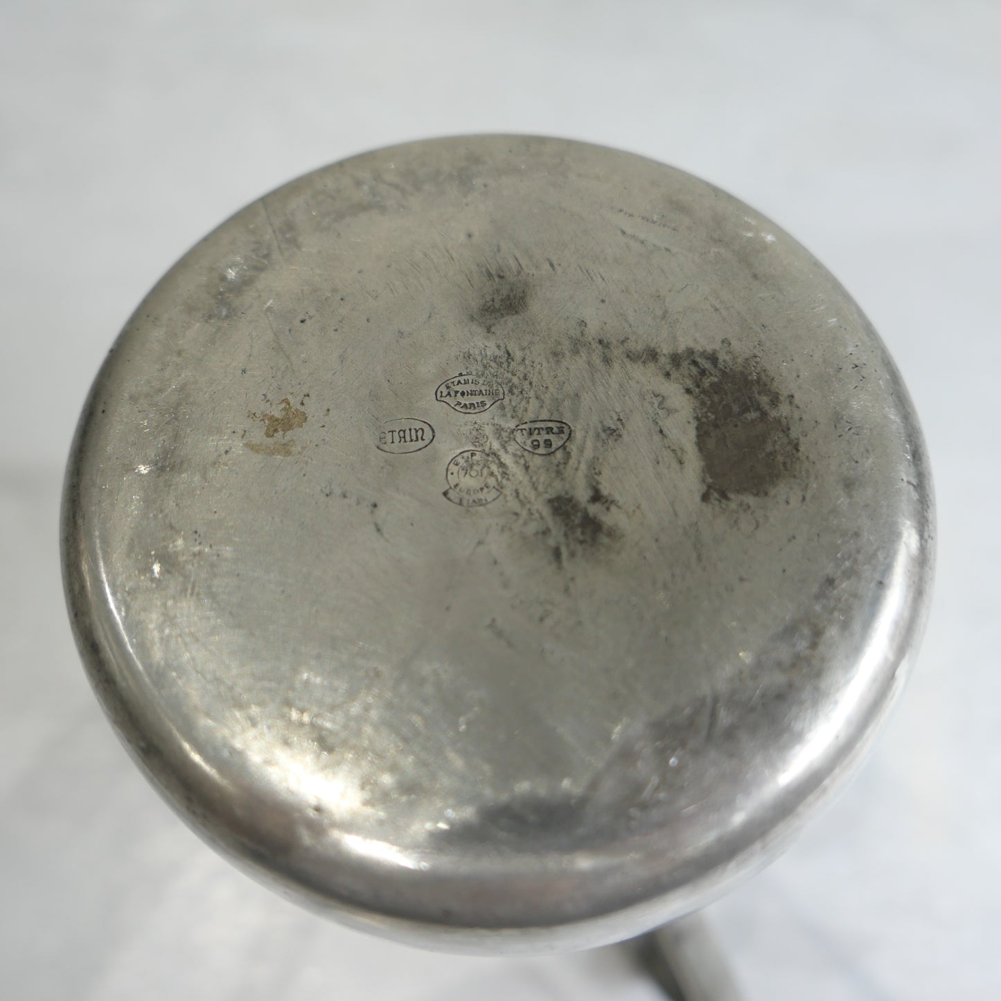 Vintage Pewter Pitcher Vase 1920s