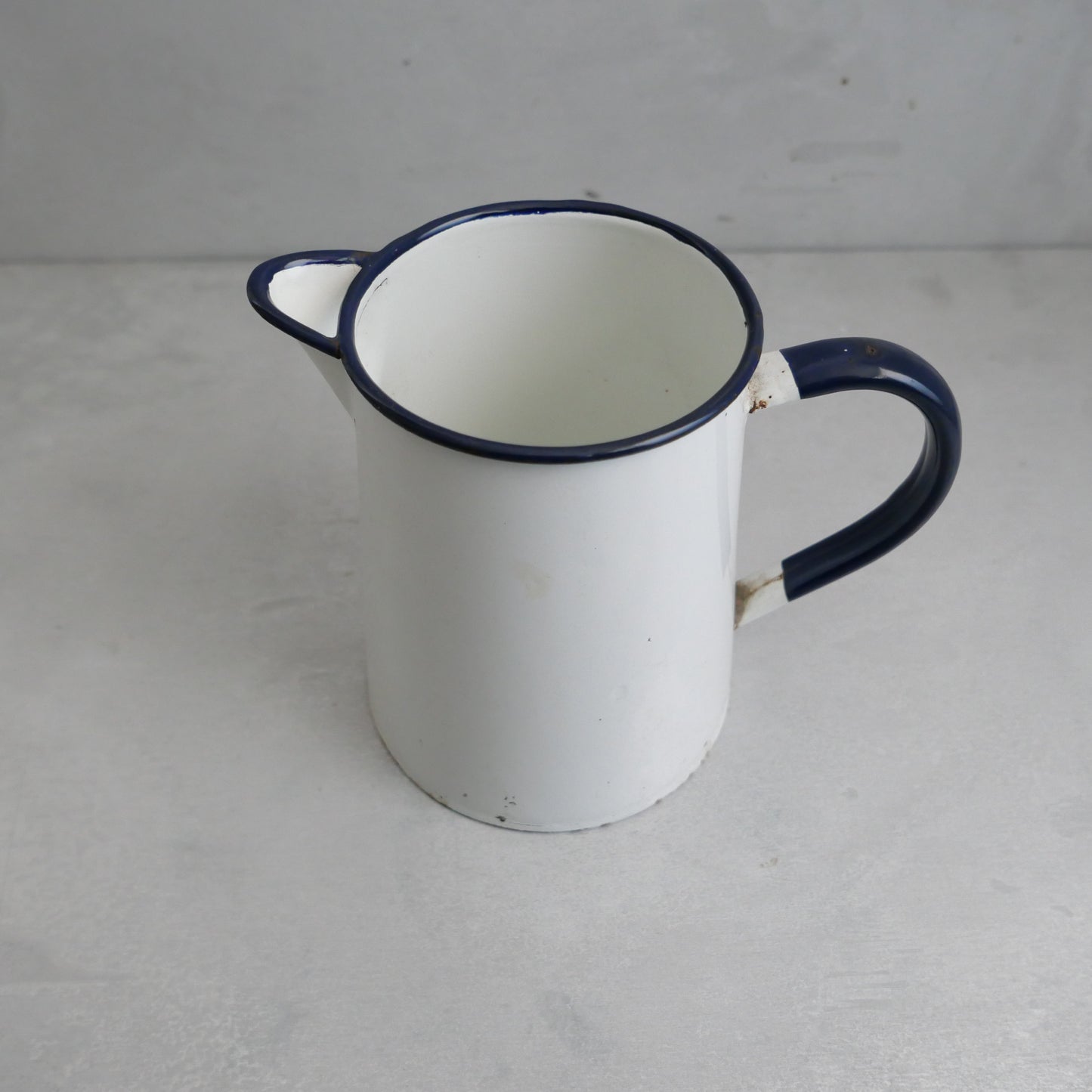 British Old Enamel Pitcher