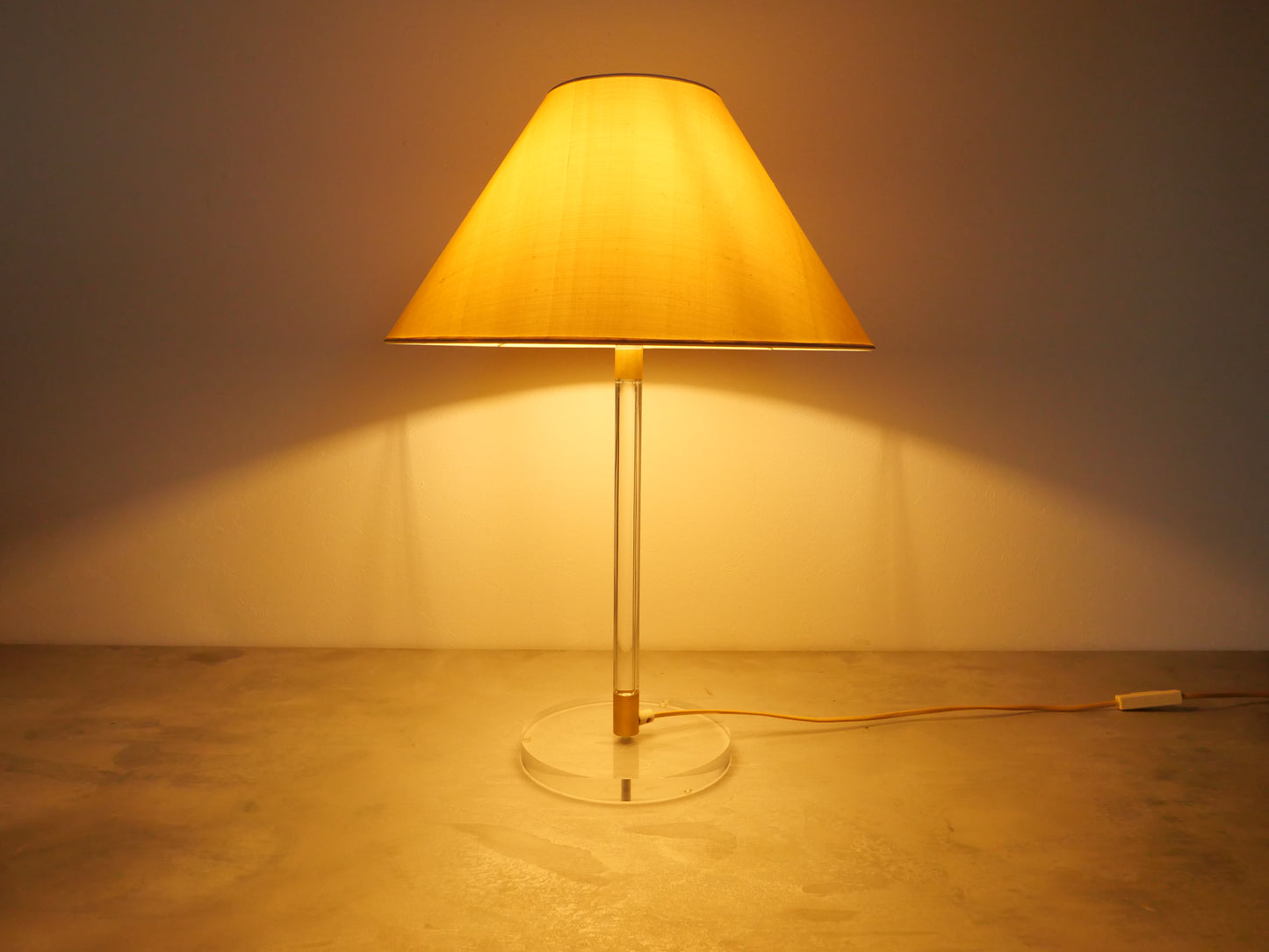 Vintage Transparent Table Lamp 1990s