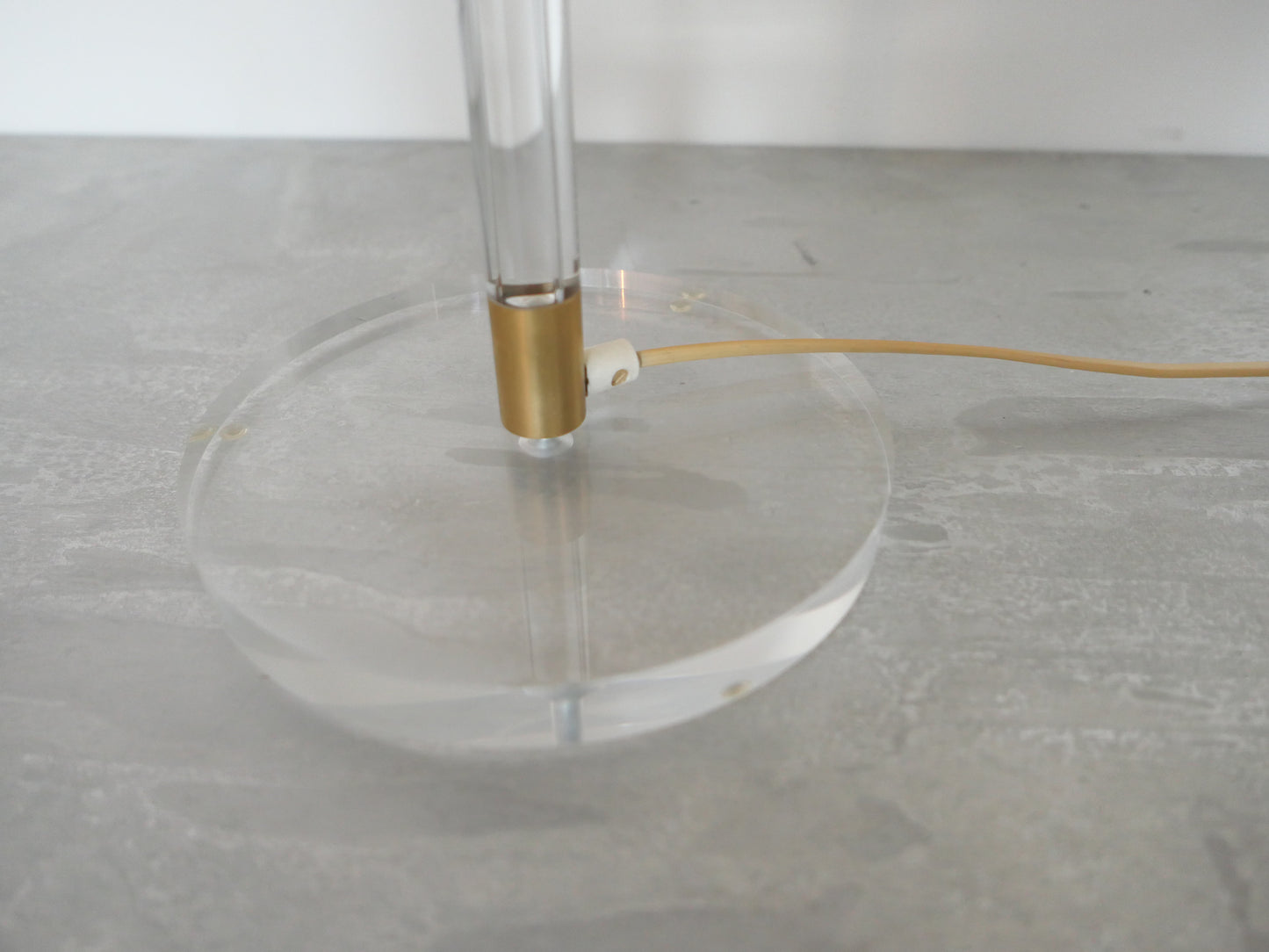 Vintage Transparent Table Lamp 1990s