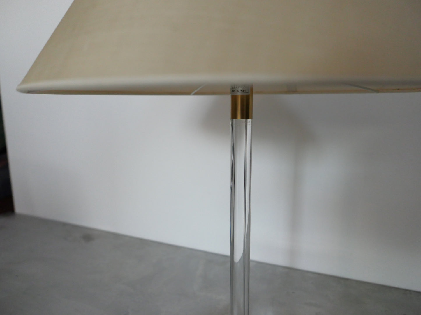 Vintage Transparent Table Lamp 1990s