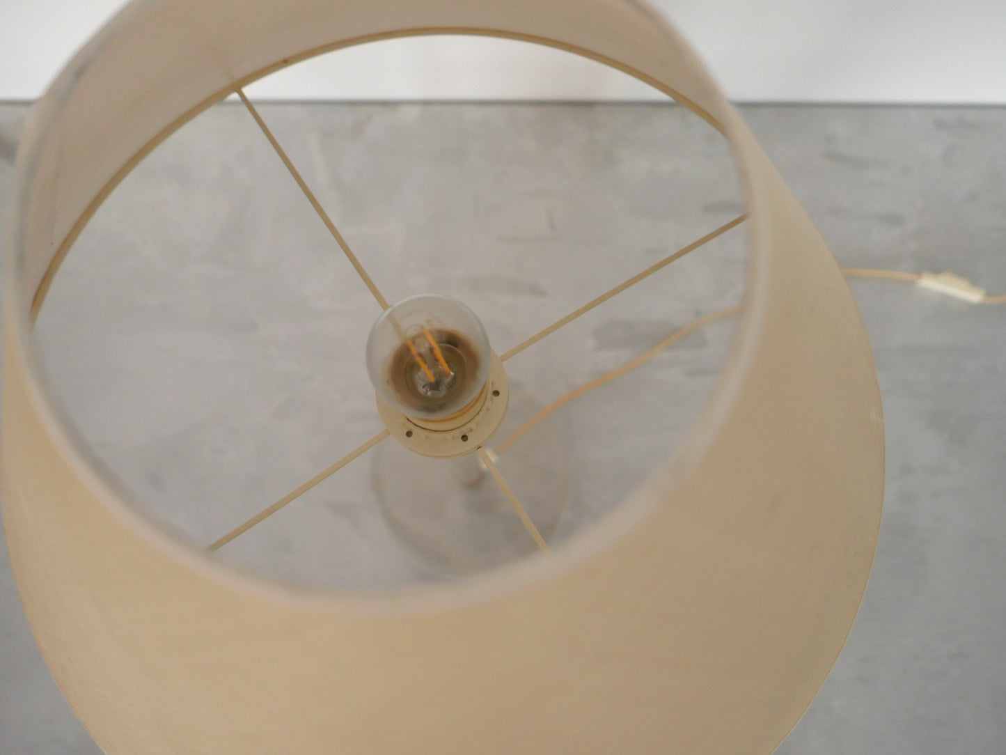 Vintage Transparent Table Lamp 1990s