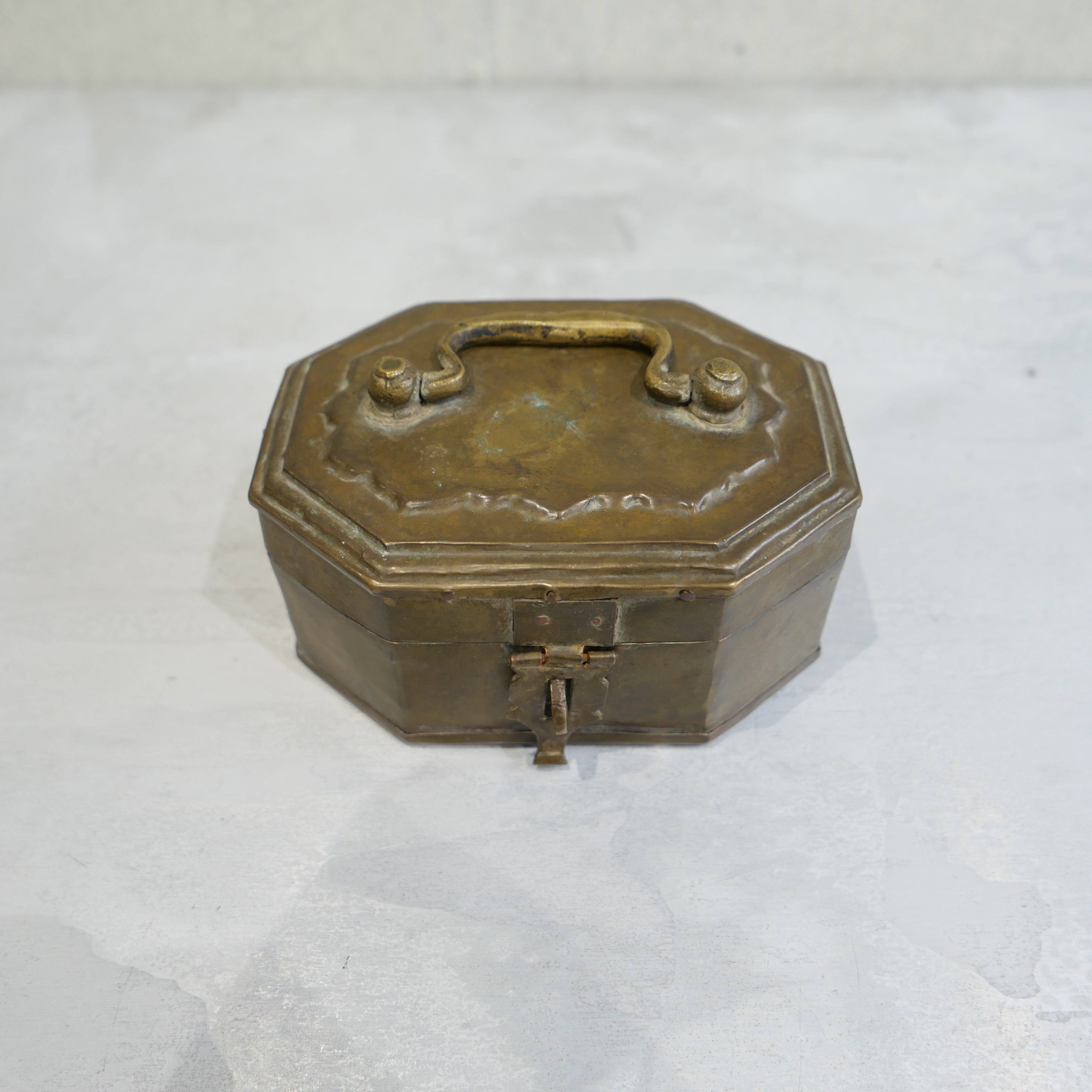 Vintage Brass Jewely Box