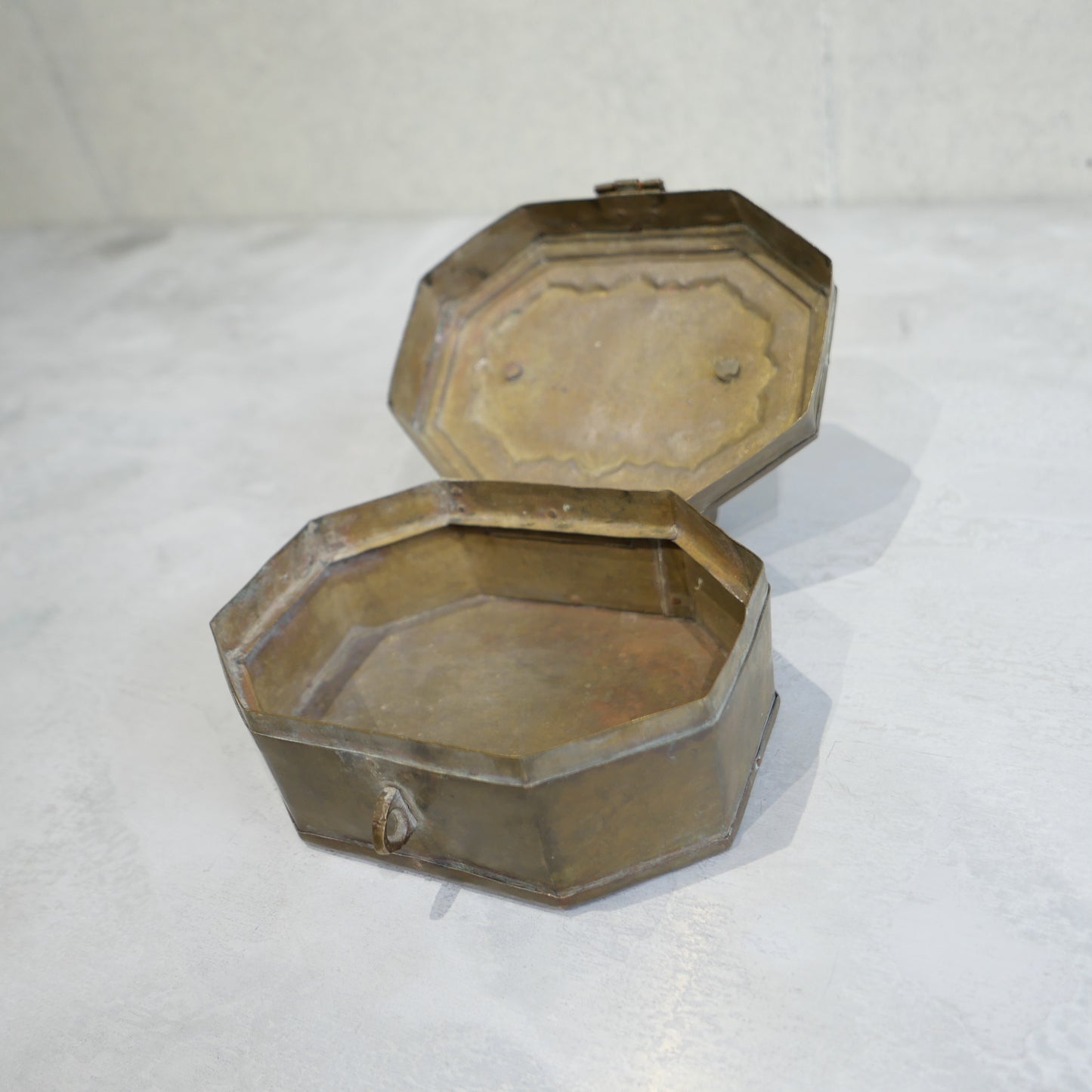 Vintage Brass Jewely Box