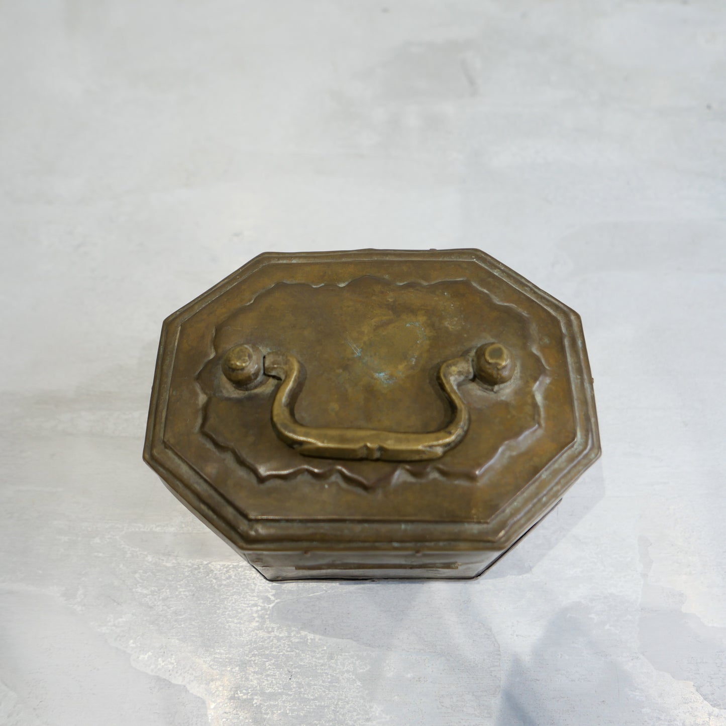 Vintage Brass Jewely Box