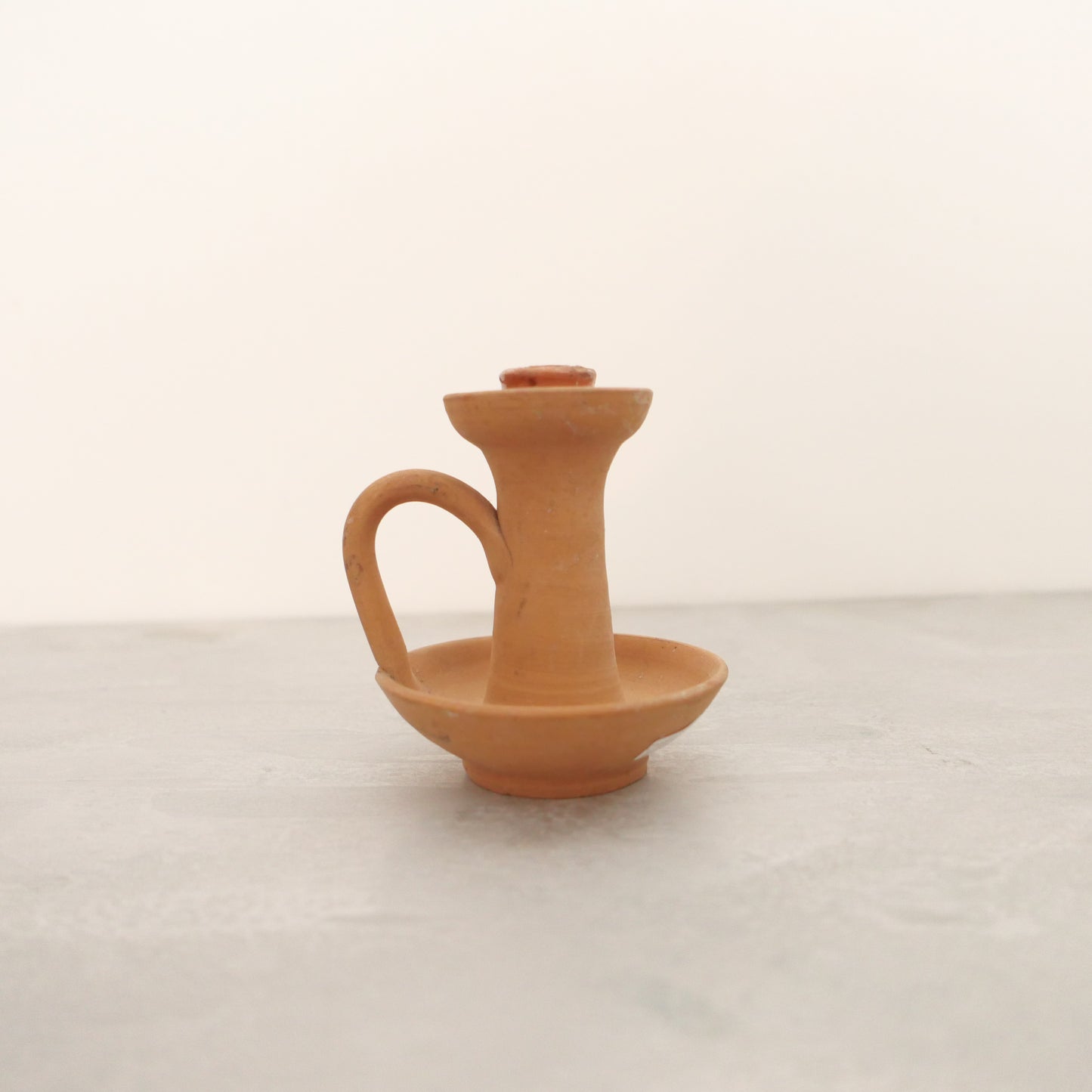 Vintage Terrra Cotta Candle Holder